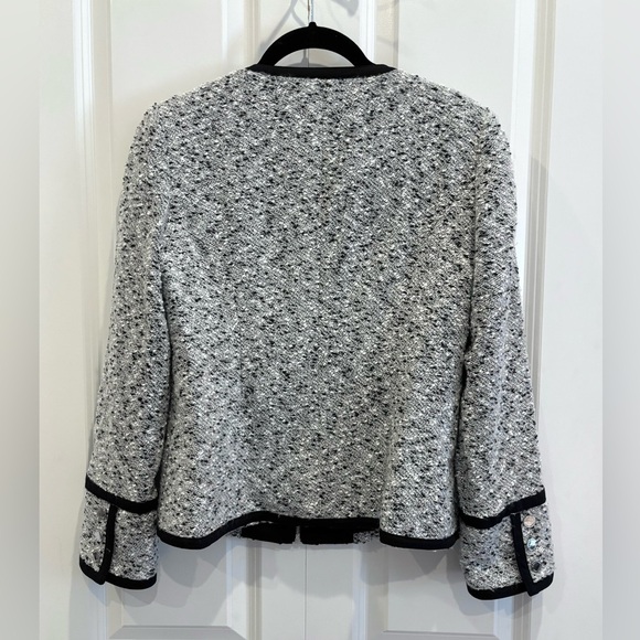 NEW Calvin Klein Tweed Cropped Blazer - Picture 3 of 5